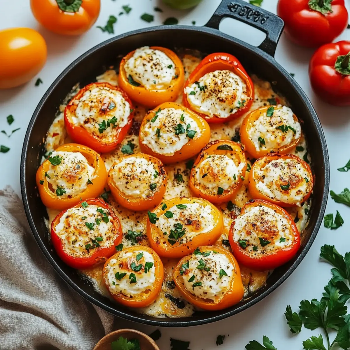 Cream Cheese Stuffed Mini Peppers