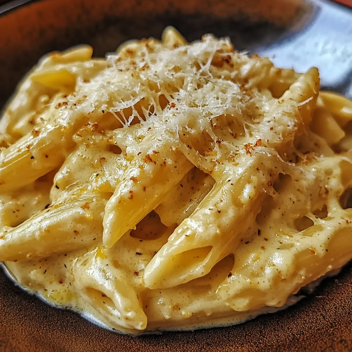 Creamy Italian Three-Cheese Pasta