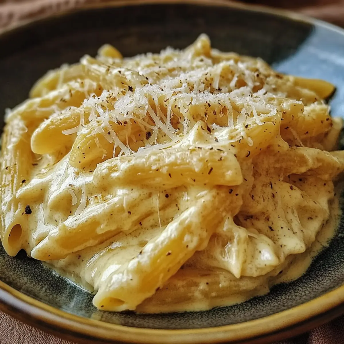 Creamy Italian Three-Cheese Pasta