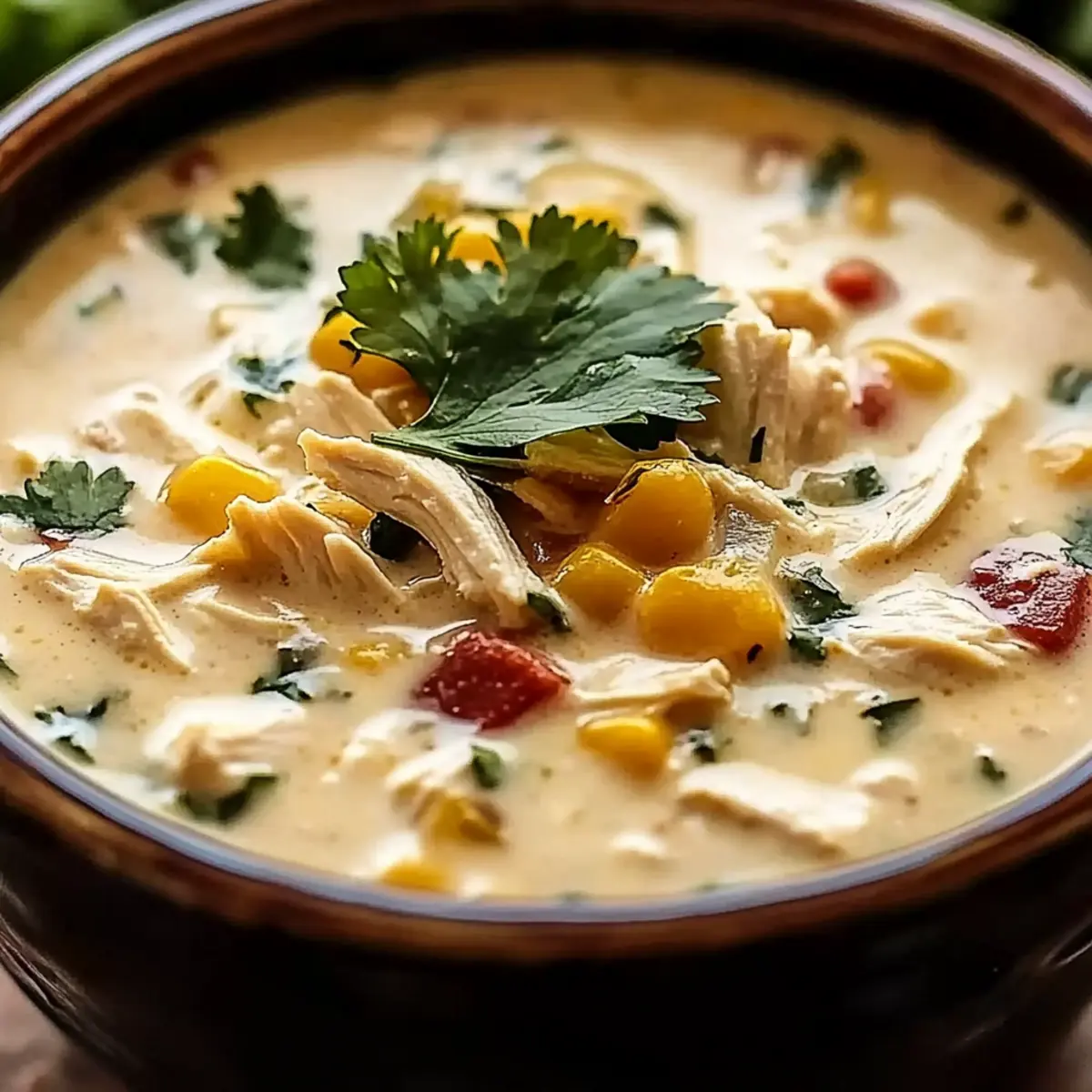 Creamy Southwestern White Chicken Chili