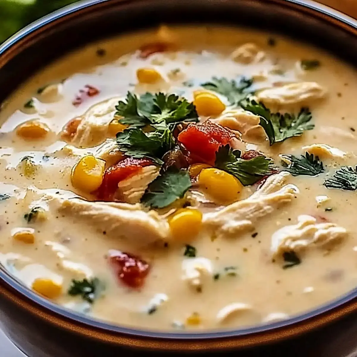 Creamy Southwestern White Chicken Chili