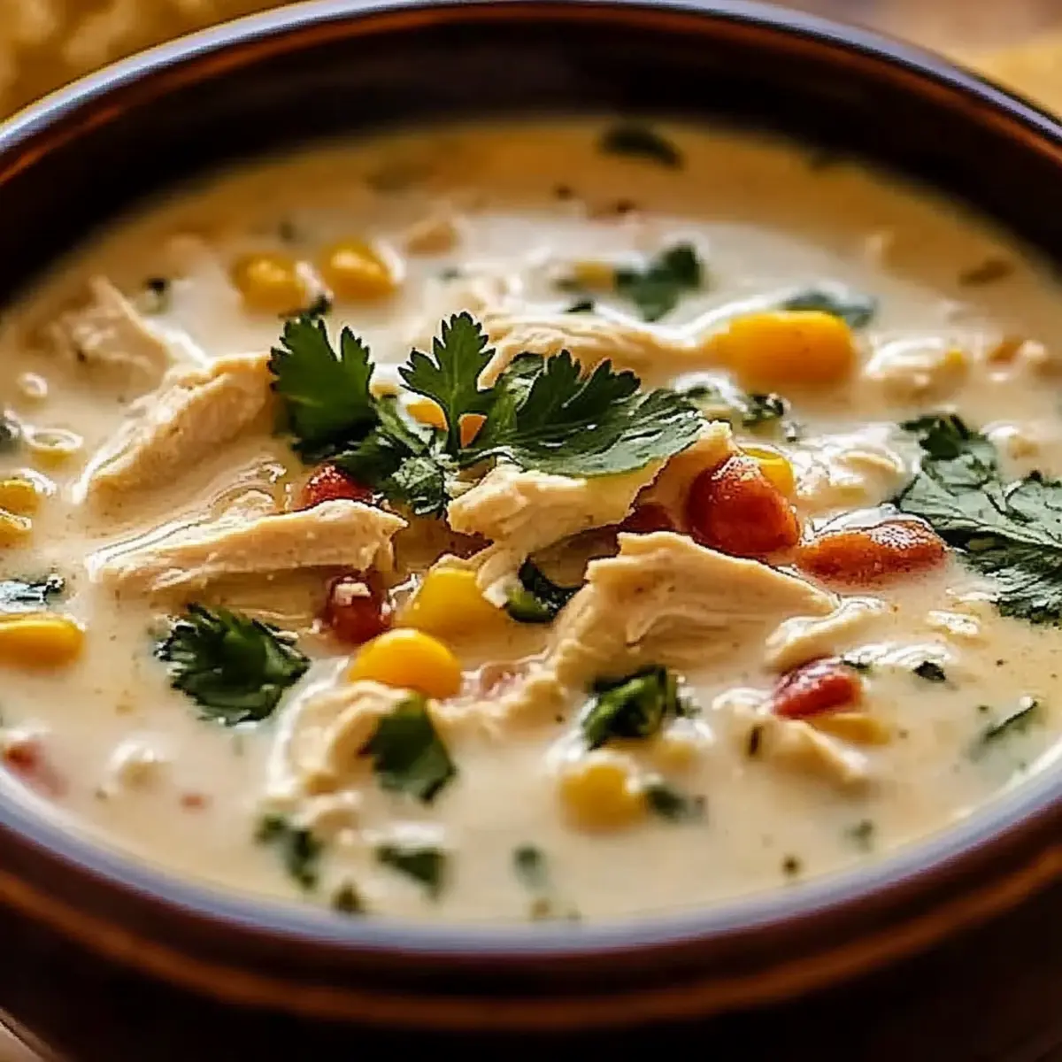Creamy Southwestern White Chicken Chili