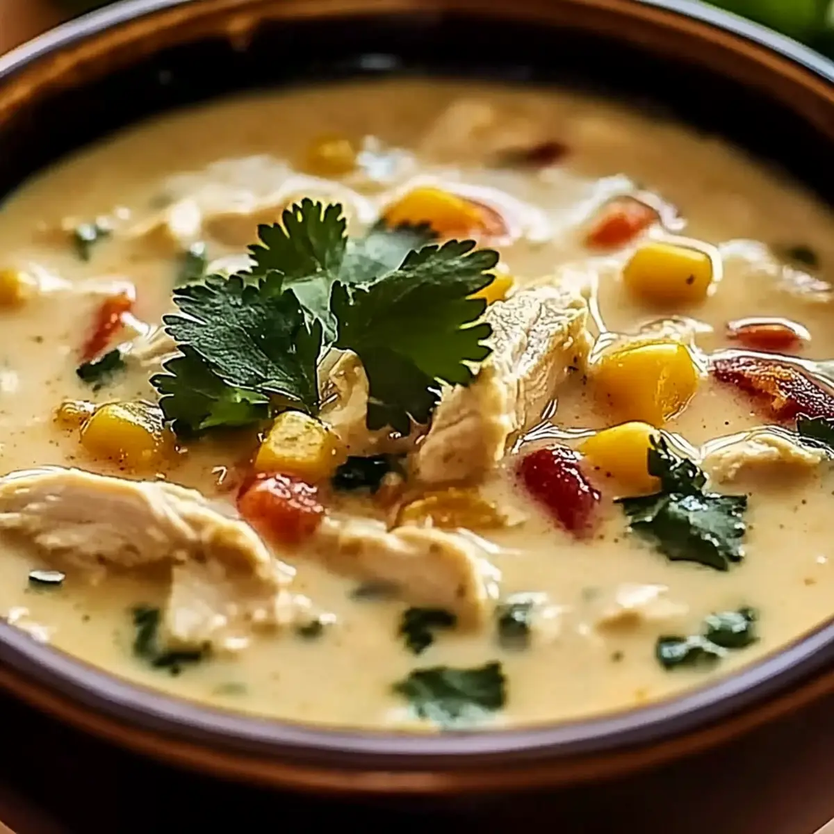 Creamy Southwestern White Chicken Chili