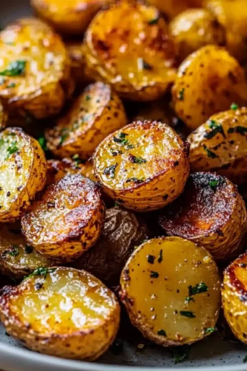 Crispy Roasted Mustard Potatoes
