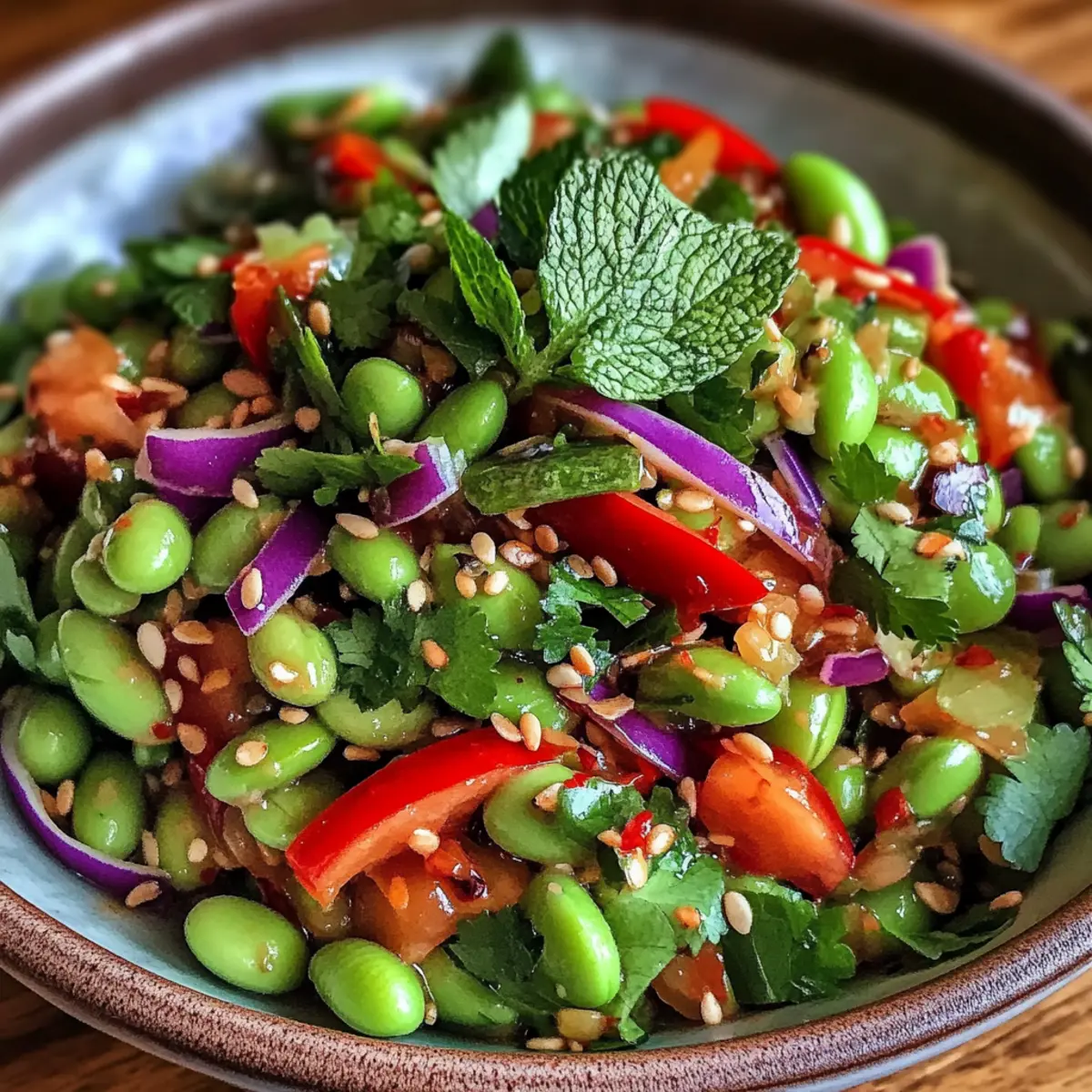 Crunchy Asian Edamame Salad