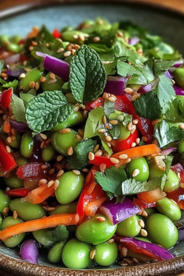 Crunchy Asian Edamame Salad