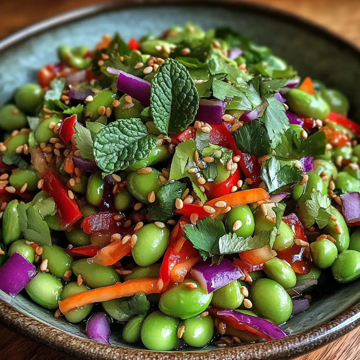 Crunchy Asian Edamame Salad