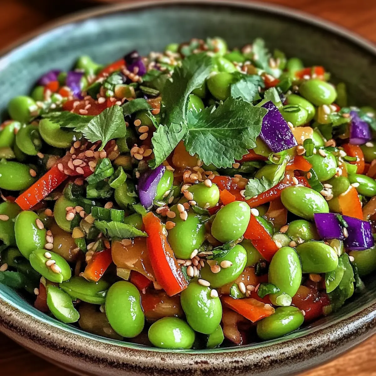 Crunchy Asian Edamame Salad
