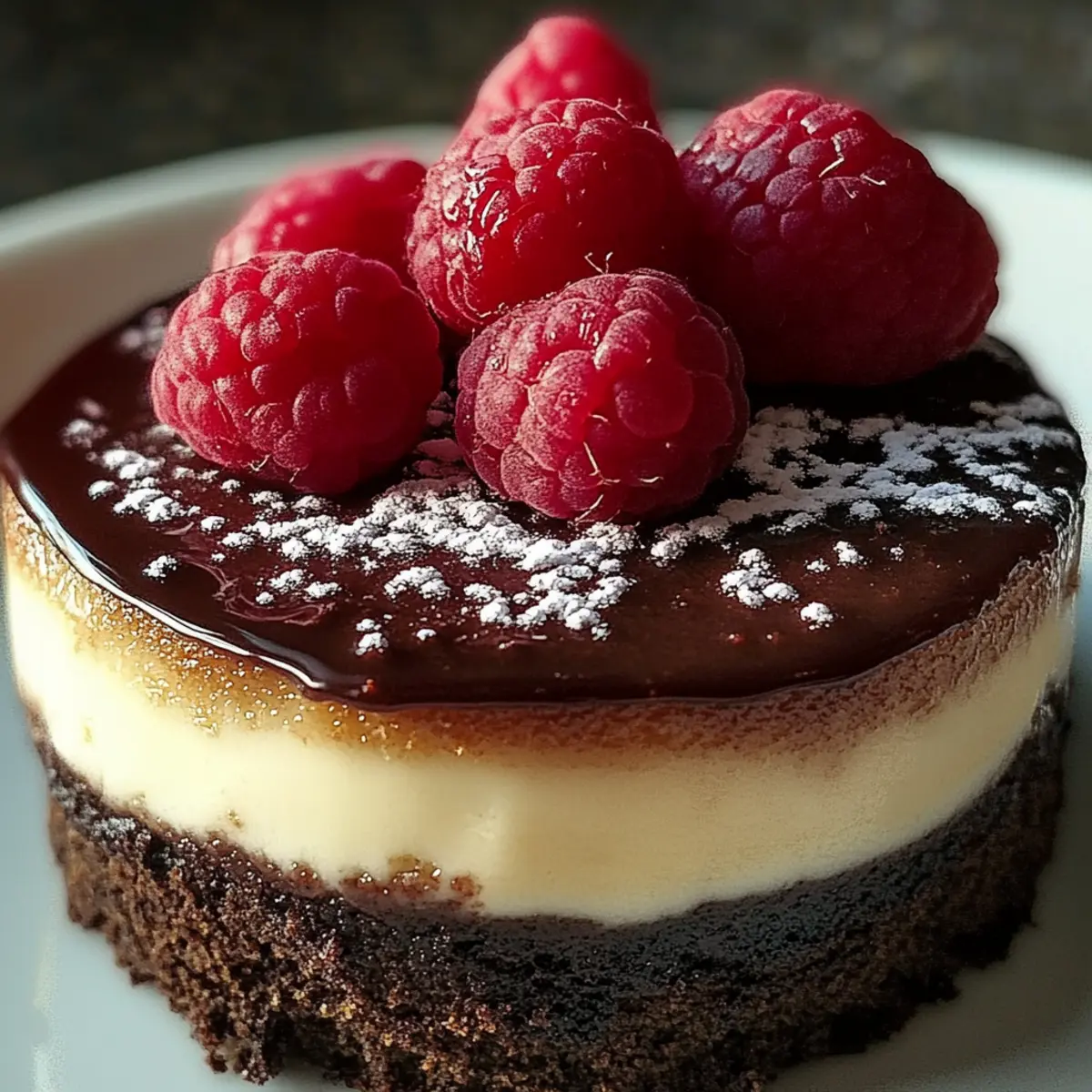 Decadent Dark Chocolate Raspberry Cheesecake