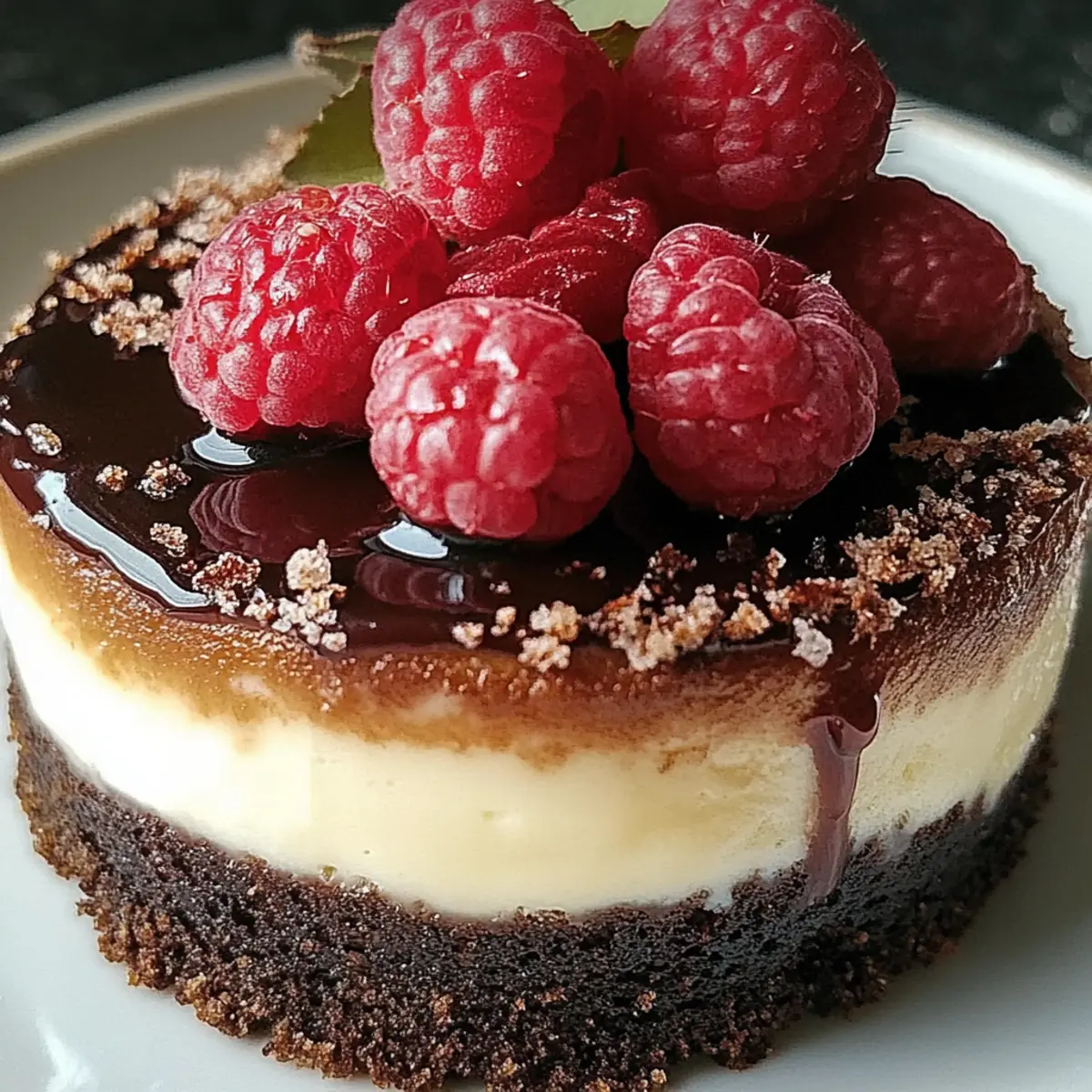 Decadent Dark Chocolate Raspberry Cheesecake