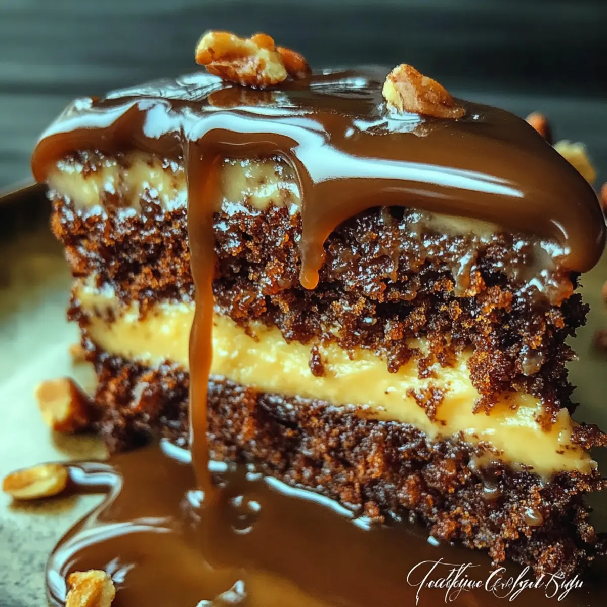 Elegant German Chocolate Glitzertorte