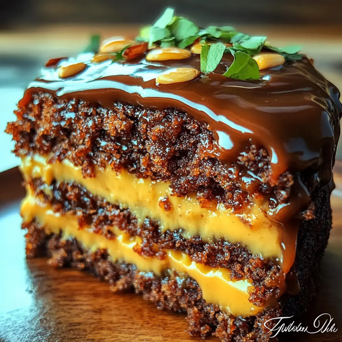 Elegant German Chocolate Glitzertorte