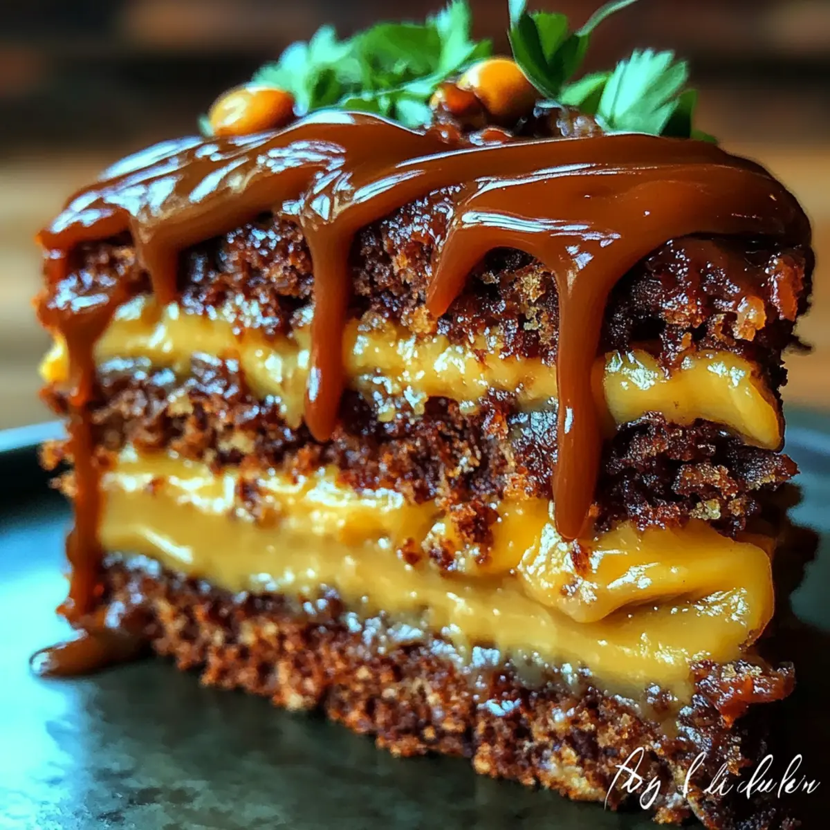 Elegant German Chocolate Glitzertorte