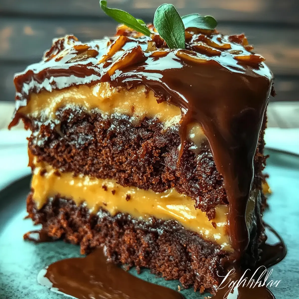 Elegant German Chocolate Glitzertorte