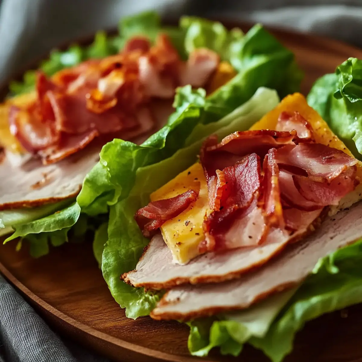 Fresh Keto Turkey Club Lettuce Wraps