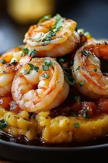 Garlic Shrimp Mofongo