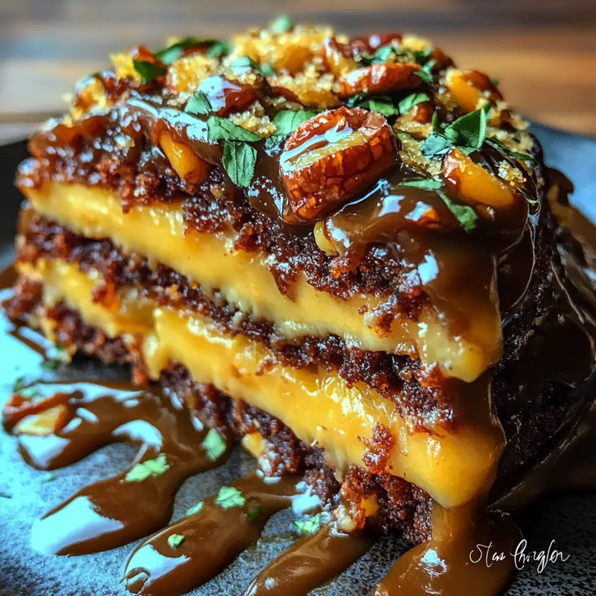 German Chocolate Glitzertorte
