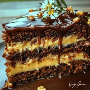 German Chocolate Glitzertorte