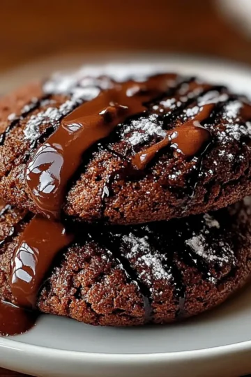 Gooey Chocolate Ganache Cookies