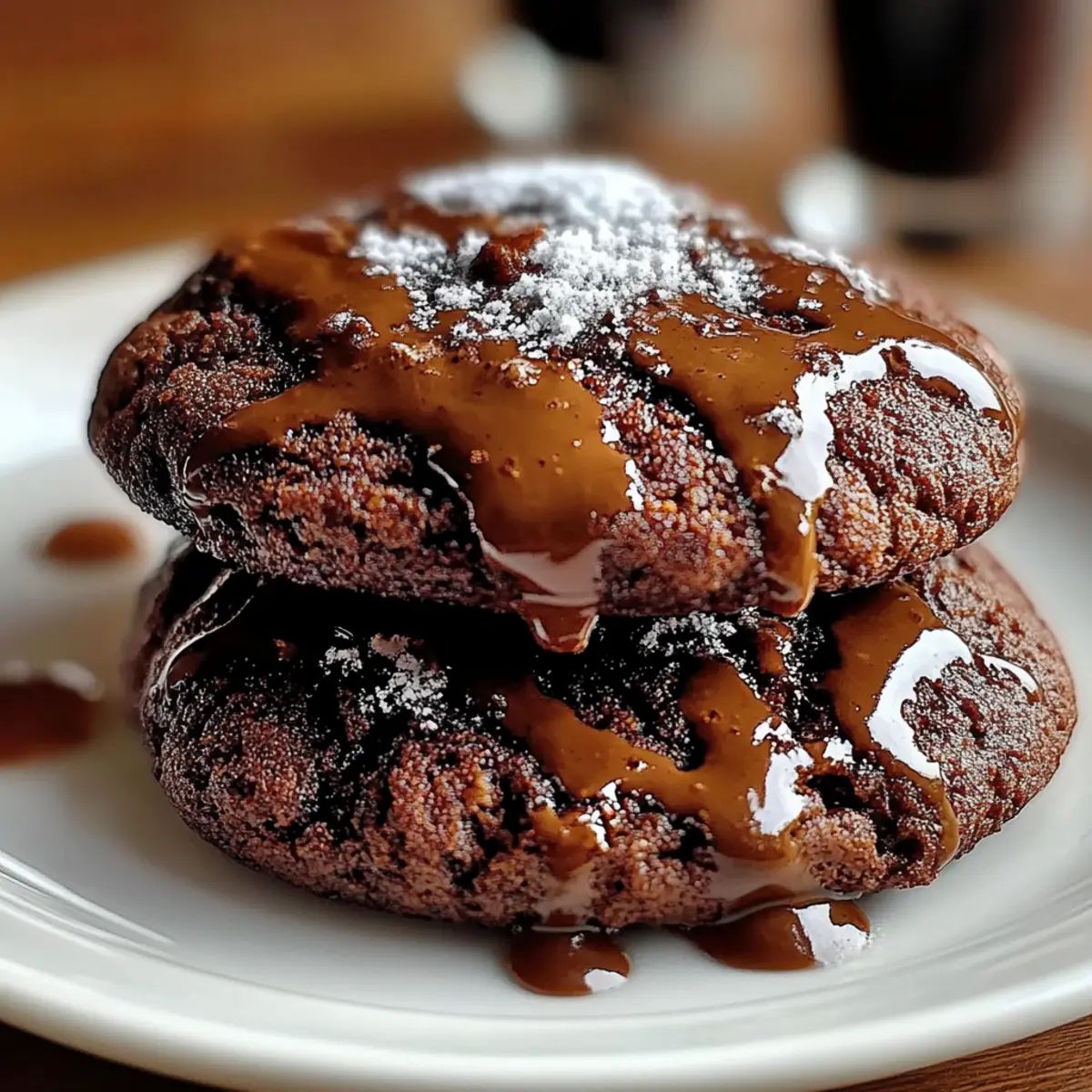 Gooey Chocolate Ganache Cookies