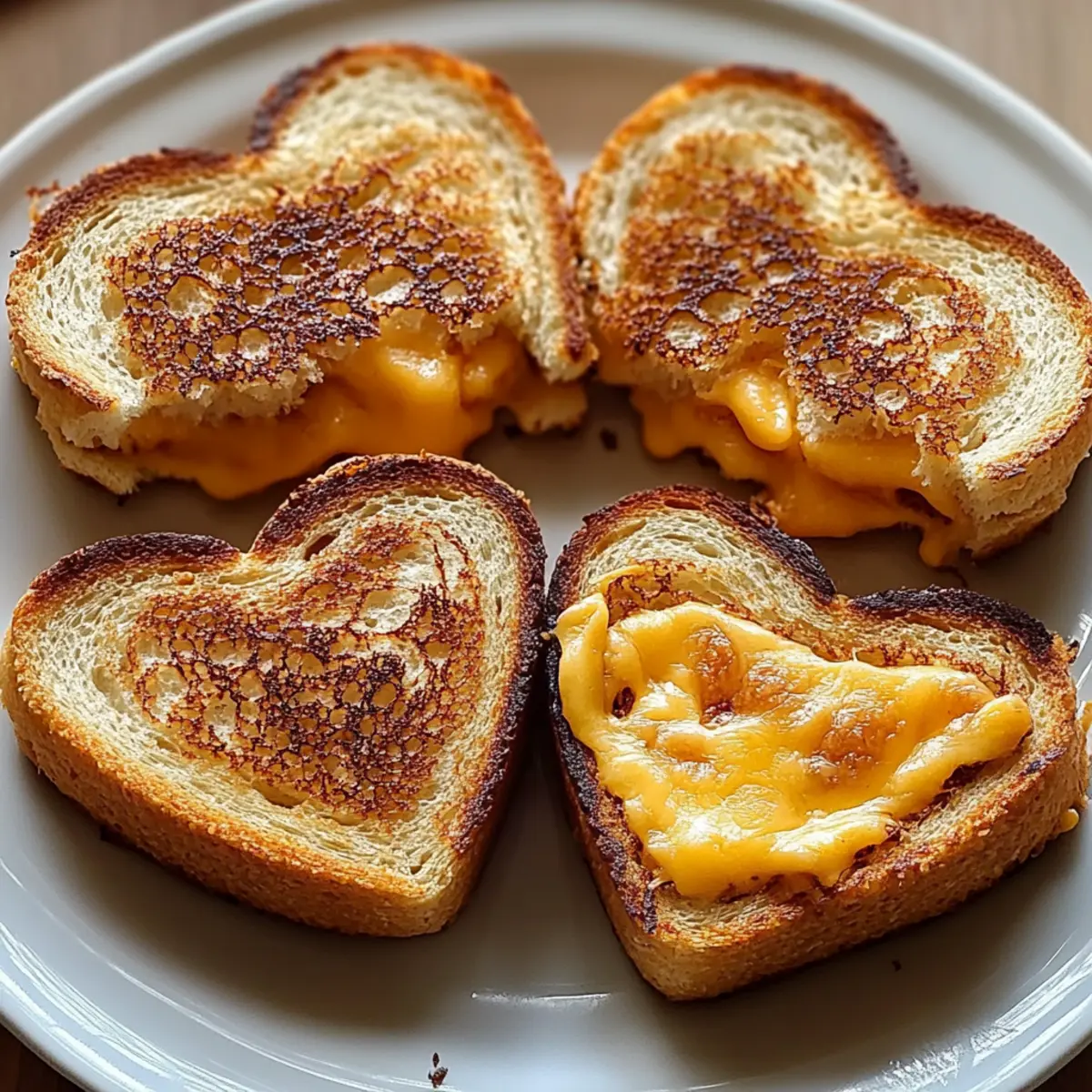 Heart-Shaped Grilled Cheese Dippers