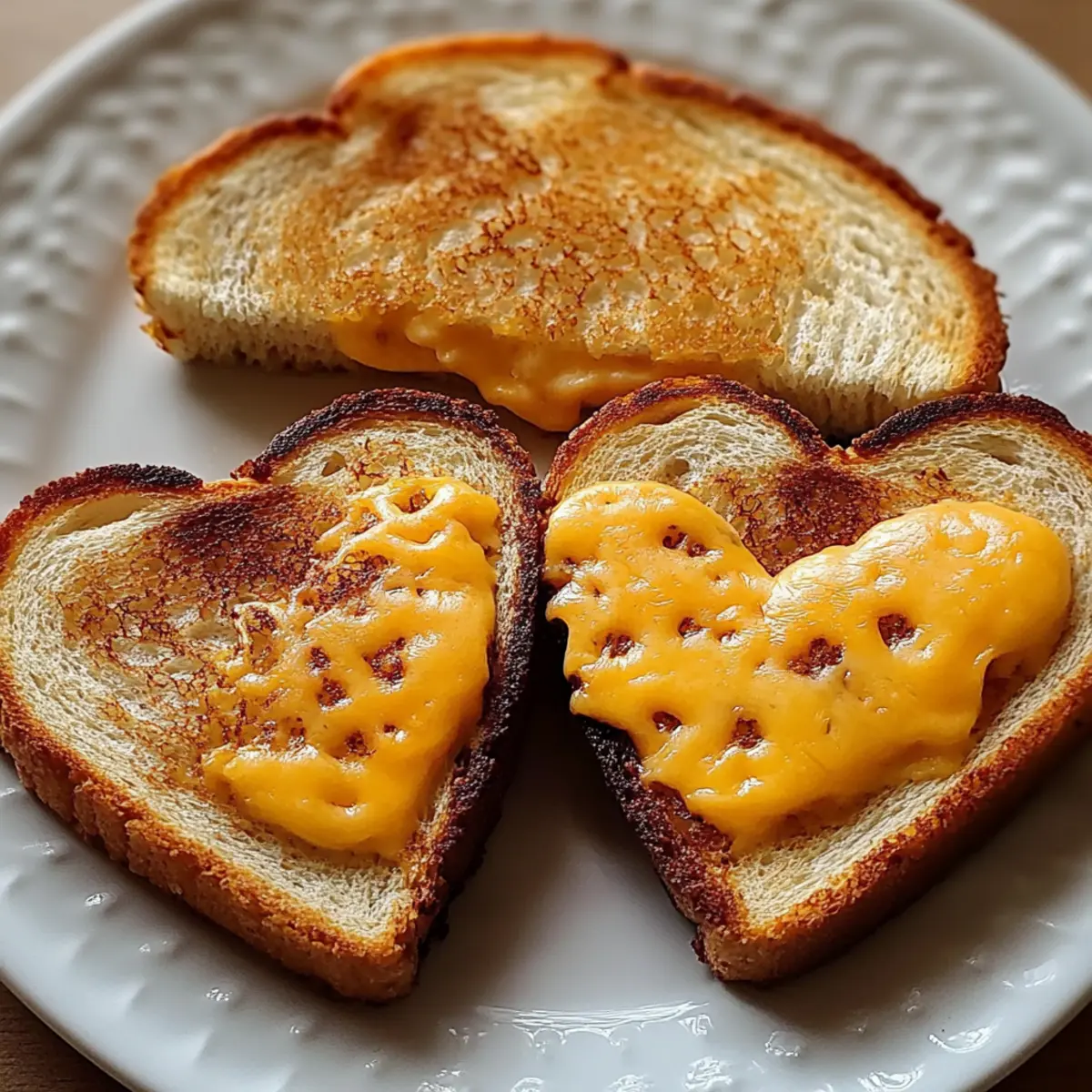 Heart-Shaped Grilled Cheese Dippers