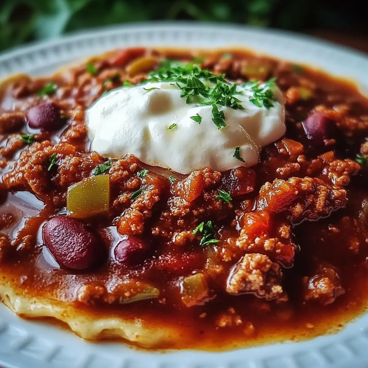 Hearty Slow-Simmered Beef Chili