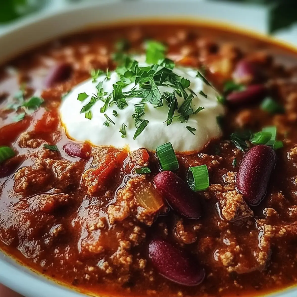 Hearty Slow-Simmered Beef Chili