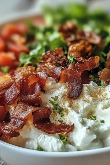 High Protein BLT Cottage Cheese Bowl