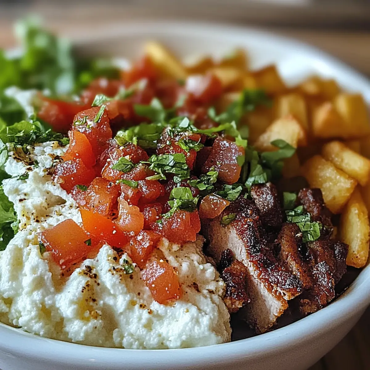High Protein BLT Cottage Cheese Bowl