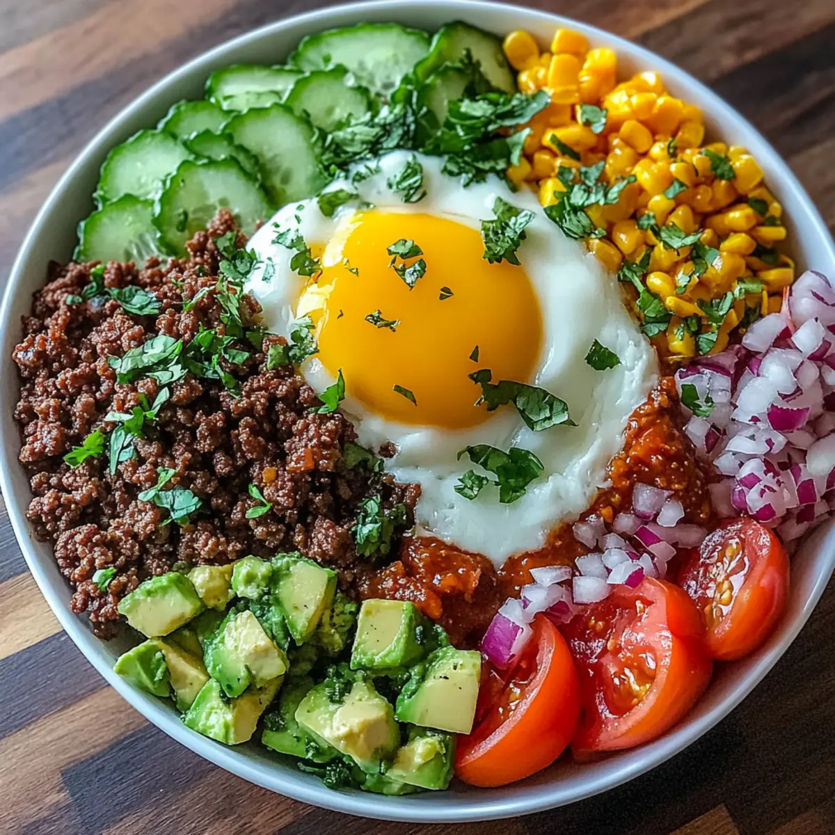 High Protein Ground Beef Power Bowls