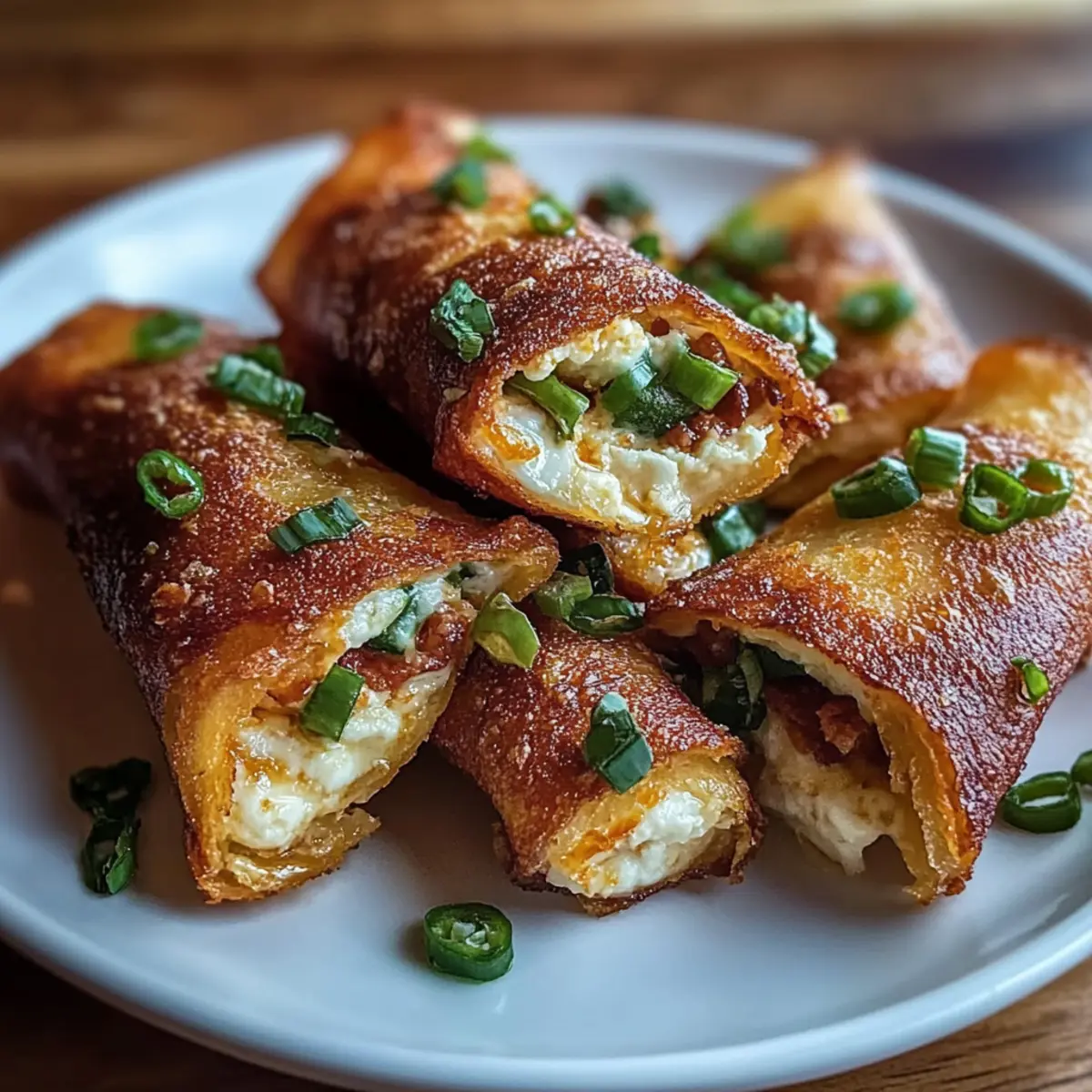 Jalapeño Popper Eggrolls Bacon-Wrapped Bites
