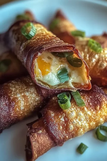 Jalapeño Popper Eggrolls Bacon-Wrapped Bites