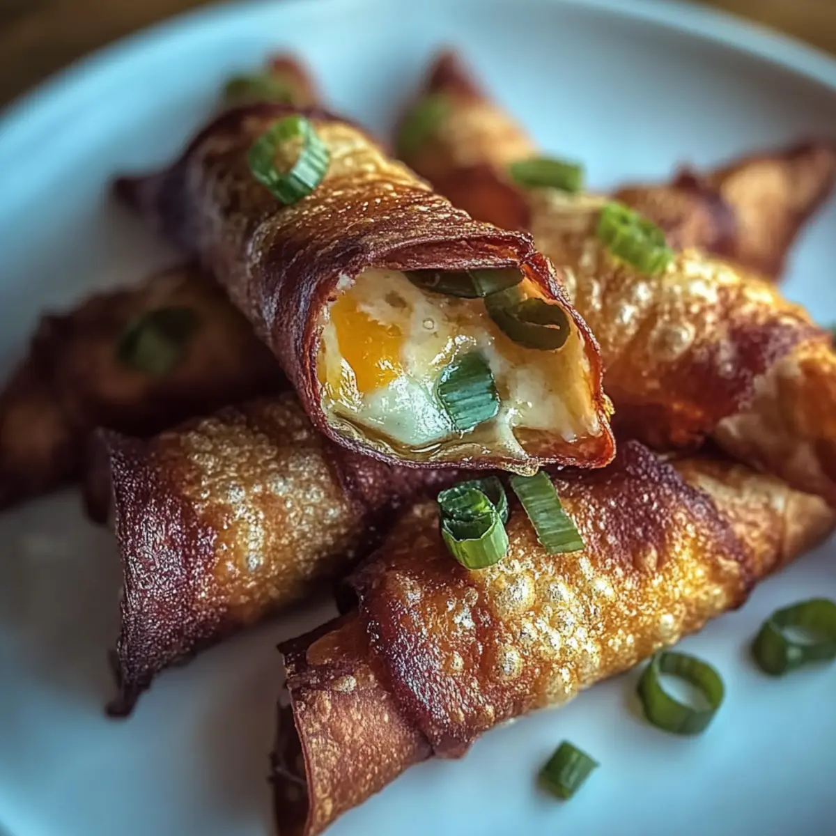 Jalapeño Popper Eggrolls Bacon-Wrapped Bites