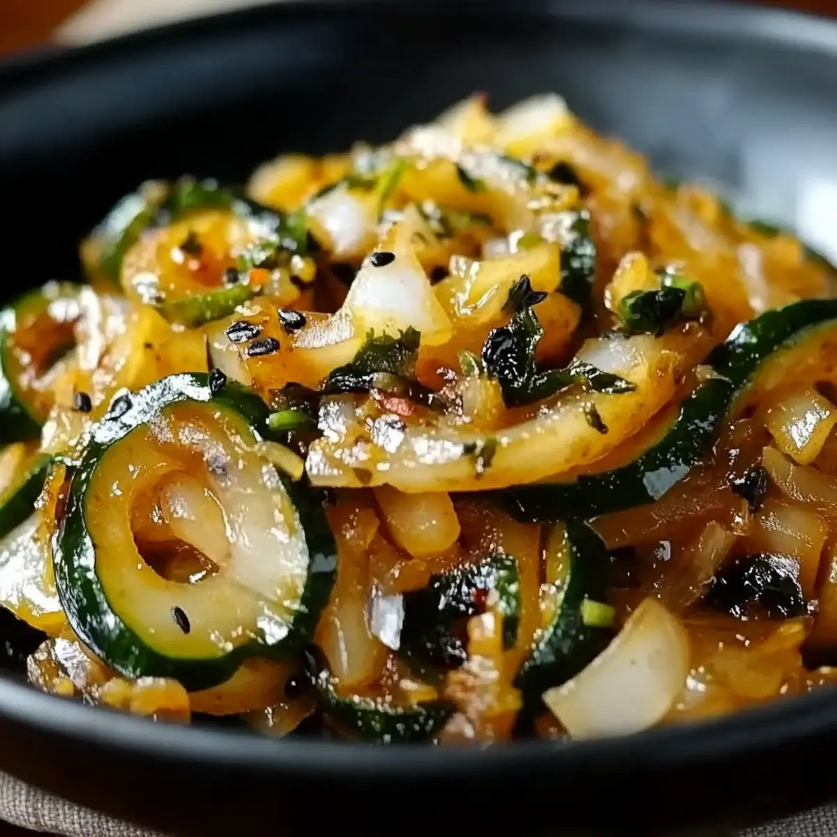 Japanese Zucchini & Onion Stir-Fry