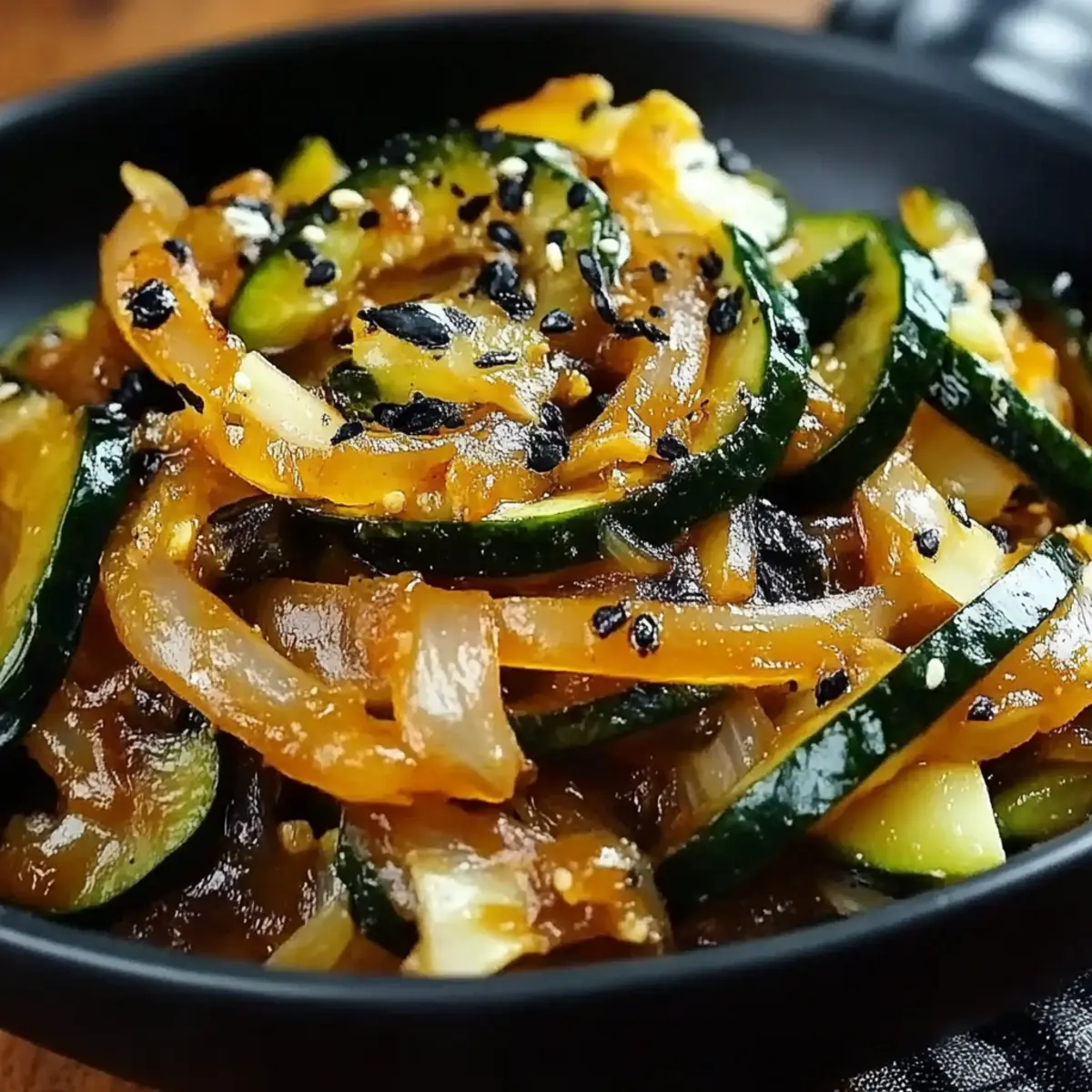 Japanese Zucchini & Onion Stir-Fry