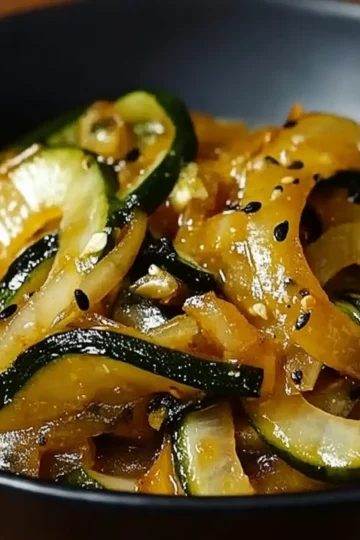 Japanese Zucchini & Onion Stir-Fry
