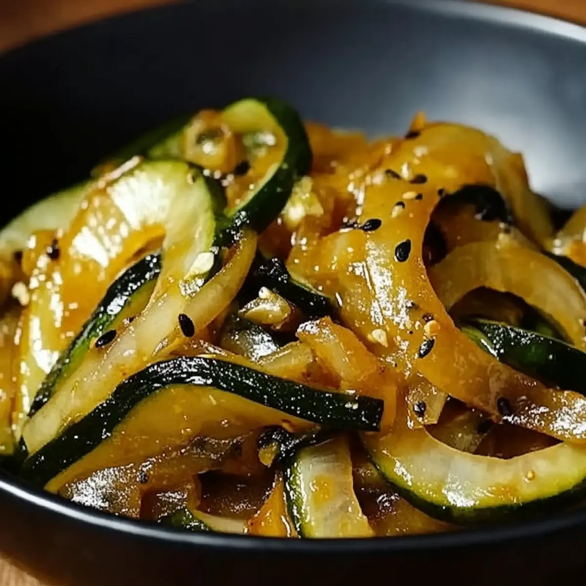 Japanese Zucchini & Onion Stir-Fry