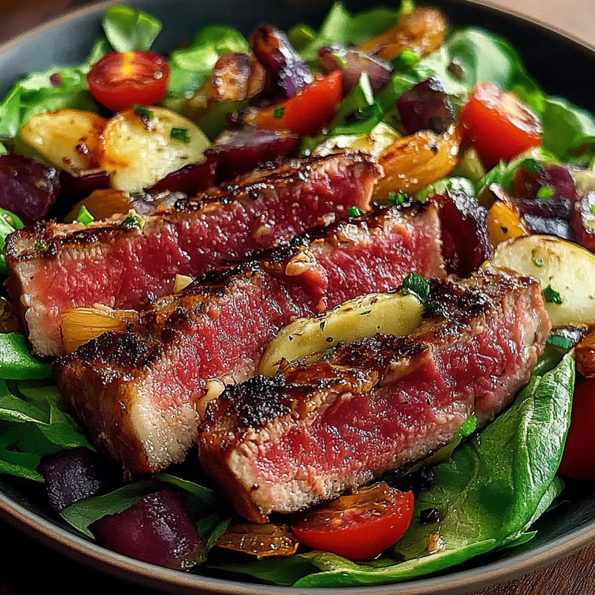 Juicy Grilled Steak Salad