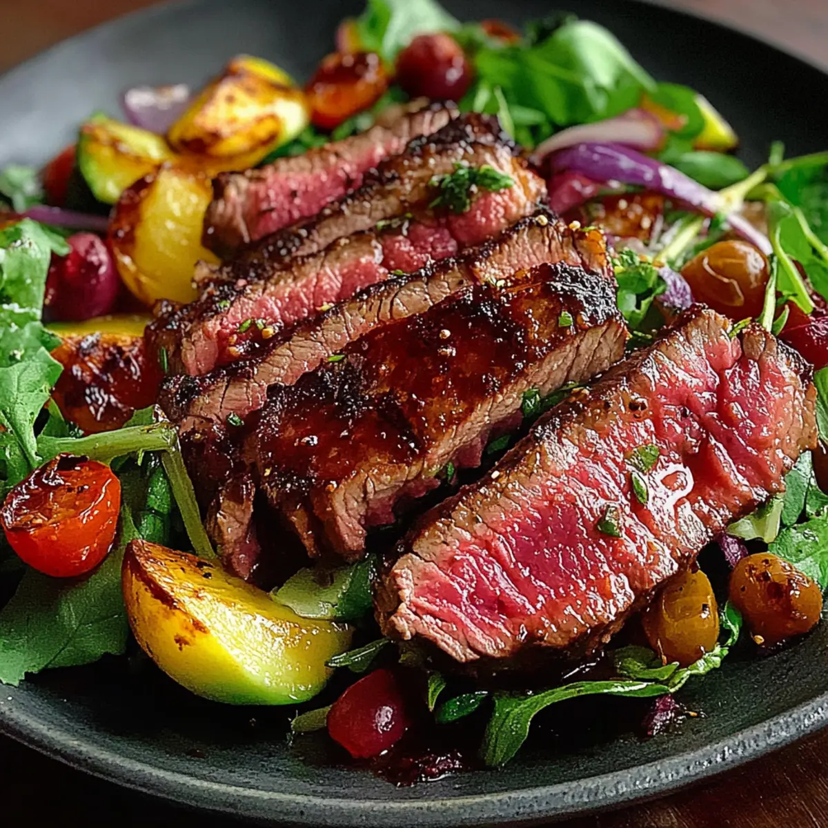 Juicy Grilled Steak Salad