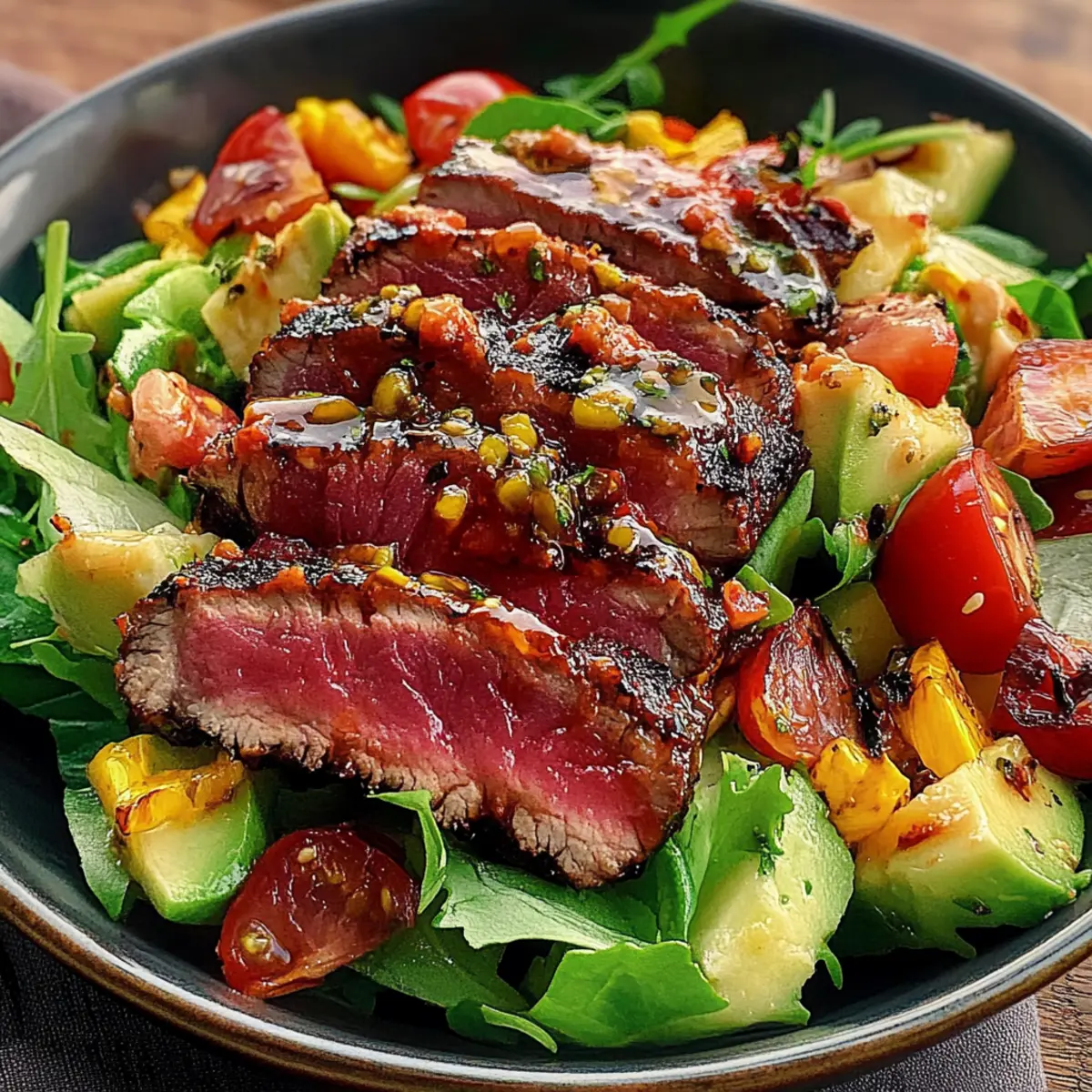 Juicy Grilled Steak Salad