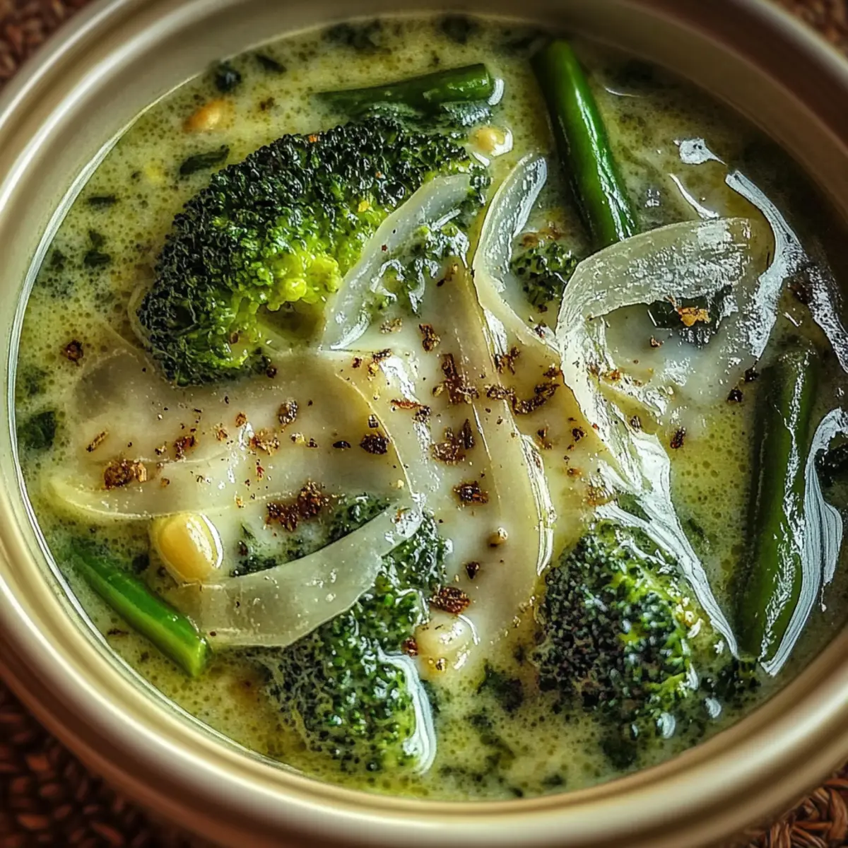 Keto Broccoli Spinach Soup