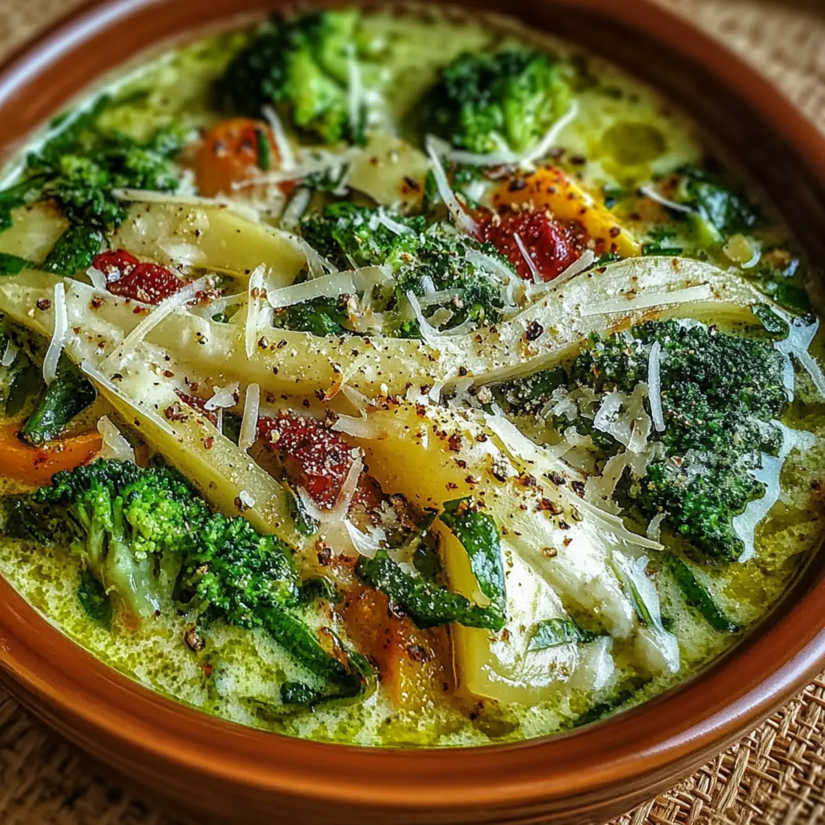 Keto Broccoli Spinach Soup