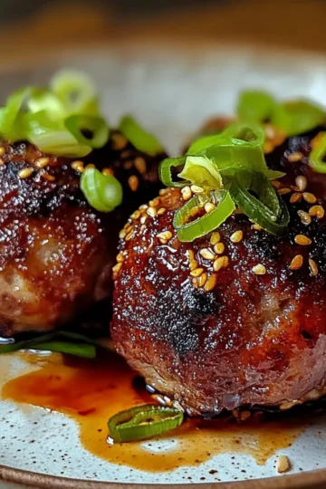 Korean BBQ Meatballs