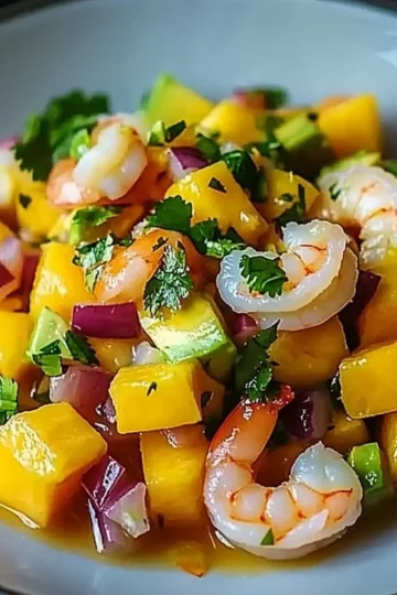 Mango Shrimp Ceviche with Avocado