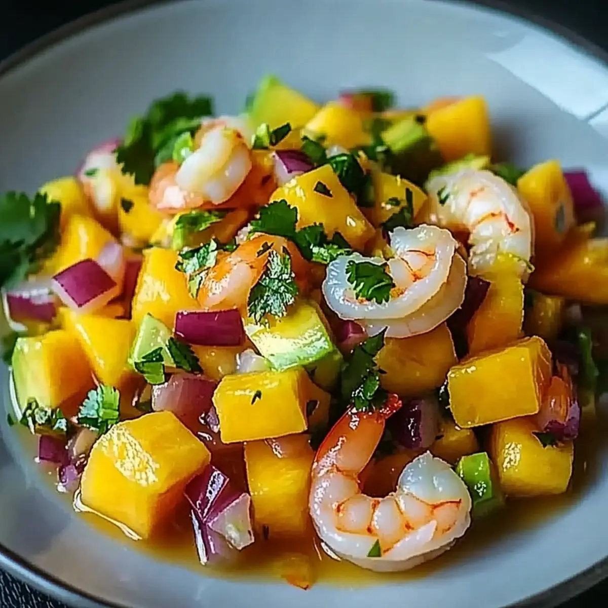 Mango Shrimp Ceviche with Avocado