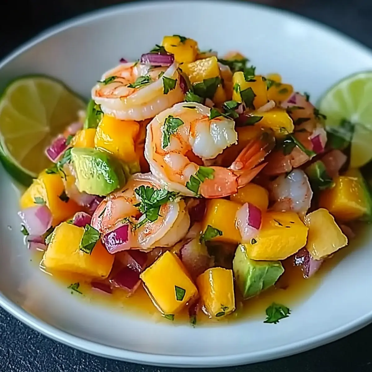 Mango Shrimp Ceviche with Avocado
