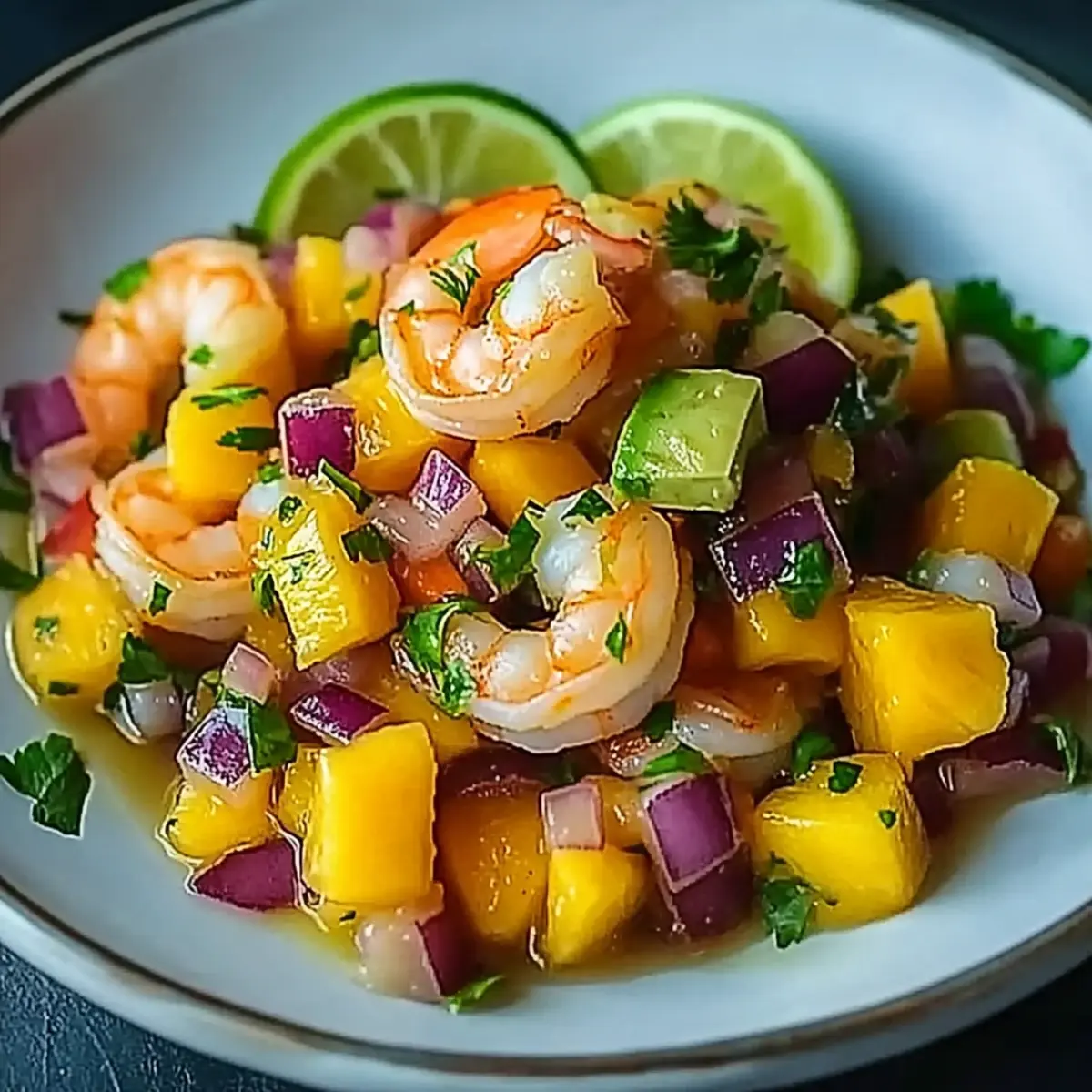 Mango Shrimp Ceviche with Avocado