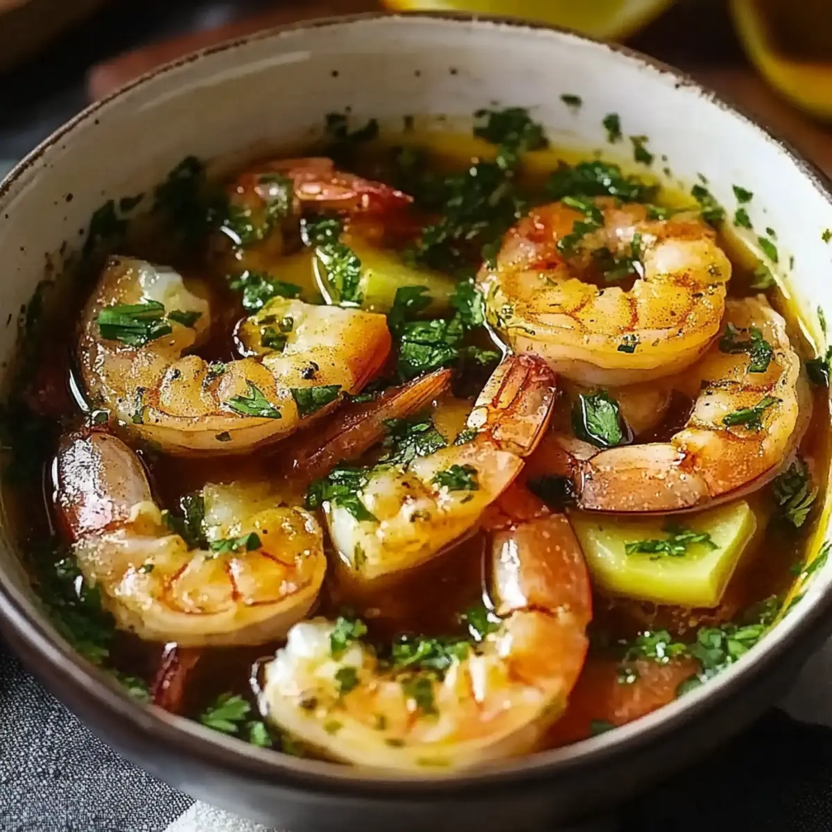 Miso-Ginger Lemon Shrimp Detox Broth