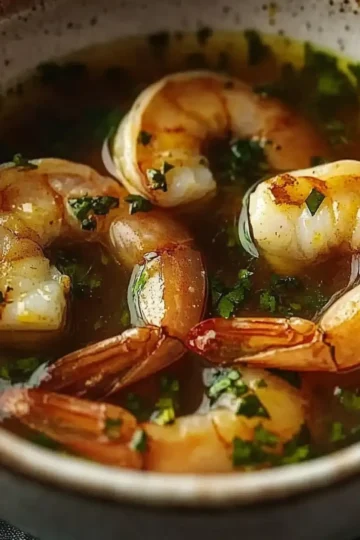 Miso-Ginger Lemon Shrimp Detox Broth